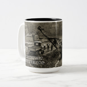 NORTHWEST ENGINEERING CRANE SHOVEL MUG EARLY