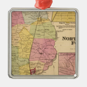 Northwest Fork Metal Ornament