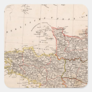 Northwest France Square Sticker