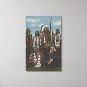Northwest Indians - Buffalo Bill, Sitting Bull Canvas Print