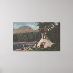 Northwest Indians - The Land of Sky Blue Canvas Print
