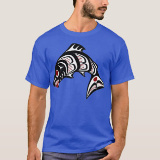 Northwest Pacific coast Haida art Salmon T-Shirt