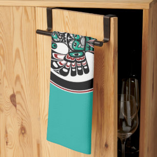 Northwest Pacific coast Haida art Thunderbird Kitchen Towel