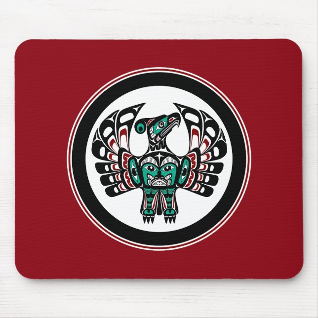 Northwest Pacific coast Haida art Thunderbird Mouse Pad (Front)