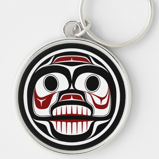 Northwest Pacific coast Haida Weeping skull Keychain (Front)