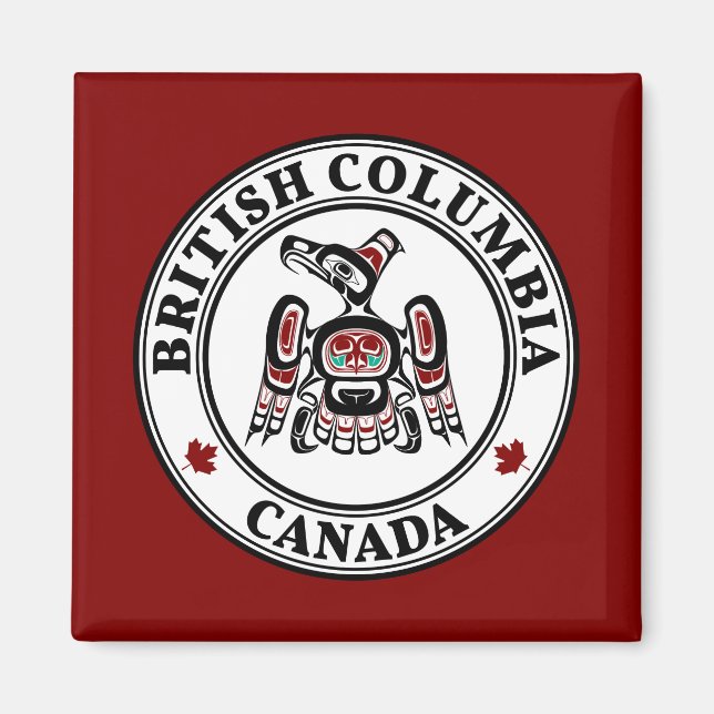 Northwest Pacific coast Kaigani Thunderbird BC Magnet (Front)