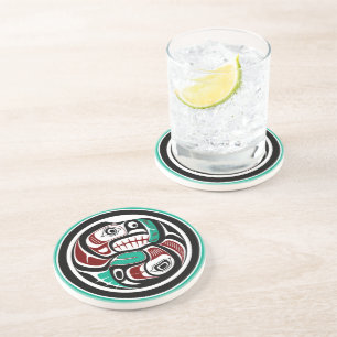 Northwest Pacific coast Otter chasing Salmon Coaster
