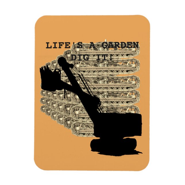 Northwest Shovel Operating Engineer Lifes a GArden Magnet (Vertical)