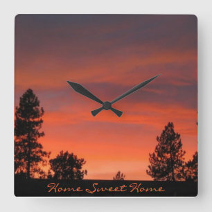 Northwest Sunset Wall Clock