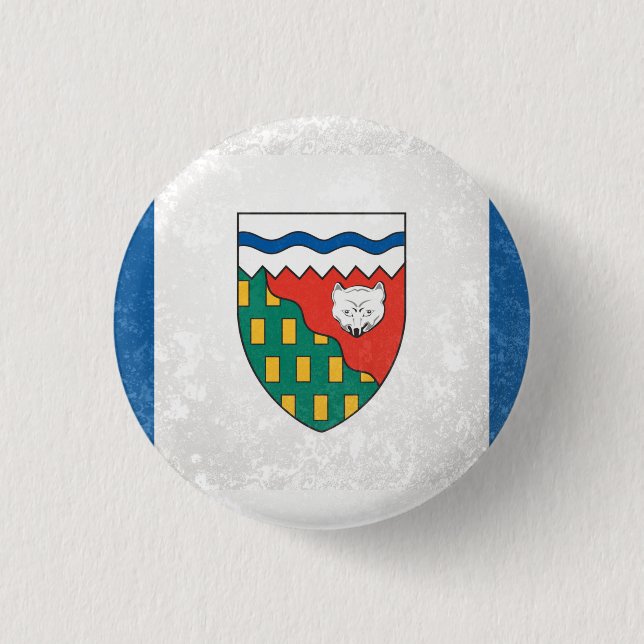 Northwest Territories 1 Inch Round Button (Front)