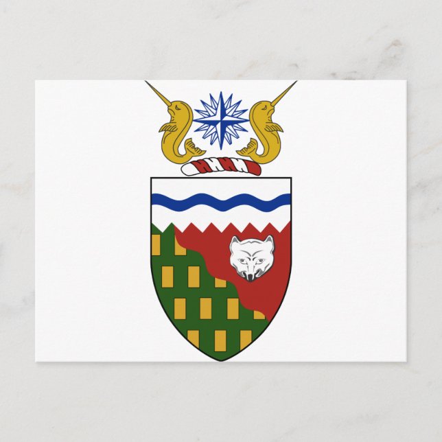 Northwest Territories (Canada) Coat of Arms Postcard (Front)