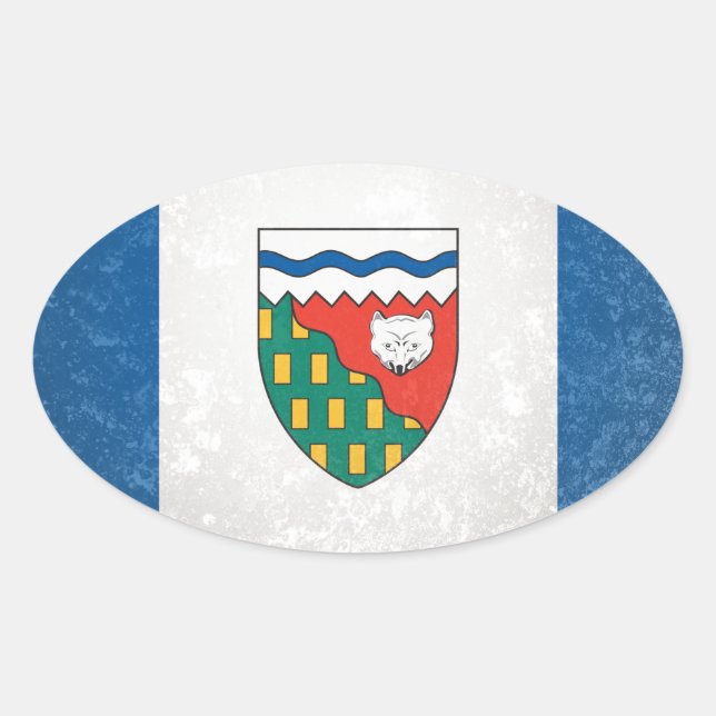 Northwest Territories Oval Sticker (Front)