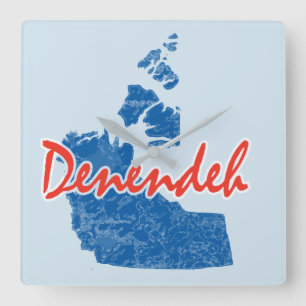 Northwest Territories Square Wall Clock
