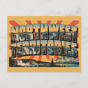 Northwest Territories Waterfalls Boreal Forest Art Postcard