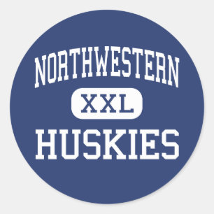 Northwestern - Huskies - High - West Salem Ohio Classic Round Sticker