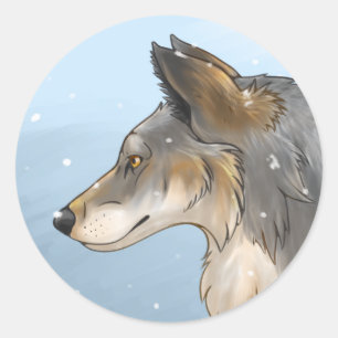 Northwestern Wolf Classic Round Sticker
