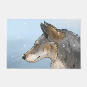 Northwestern Wolf Doormat
