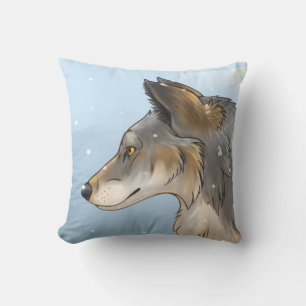 Northwestern Wolf Throw Pillow