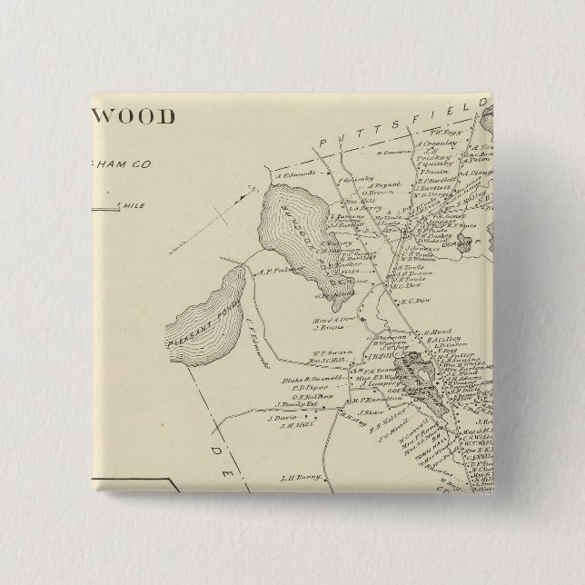 Northwood, Rockingham Co 2 Inch Square Button (Front)