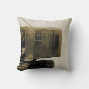 Northwwest Crane Model 105 Antique Machinery Throw Pillow