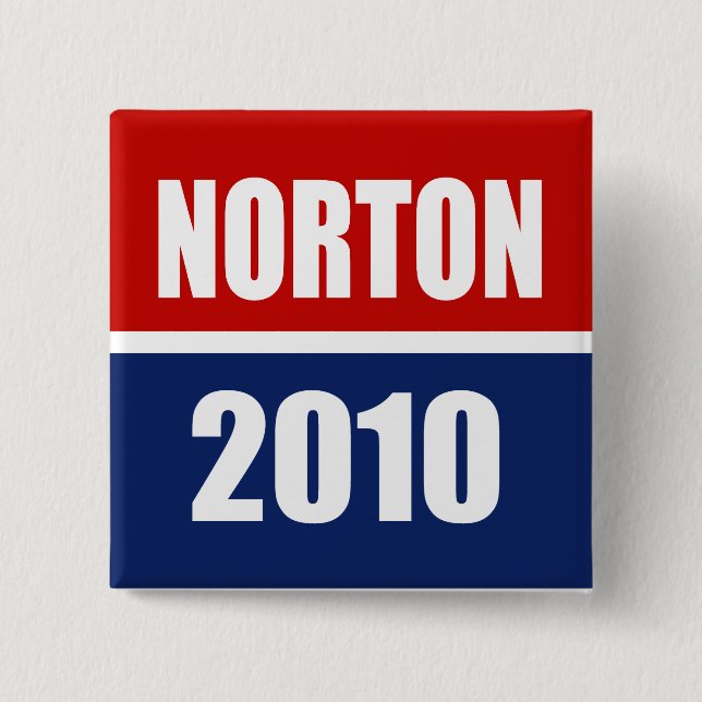 NORTON 2010 2 INCH SQUARE BUTTON (Front)