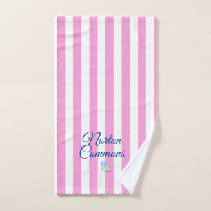 Norton commons serviette de toilette rose bande