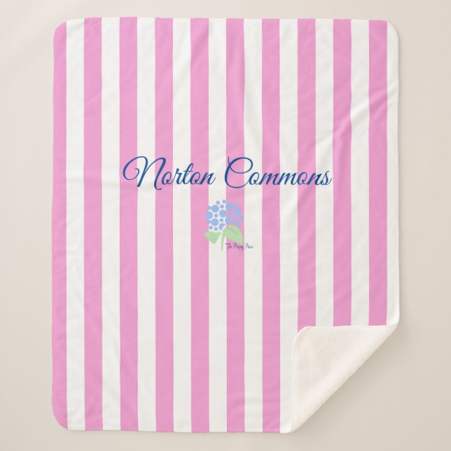 Norton Commons sherpa couverture rose bande (Devant)