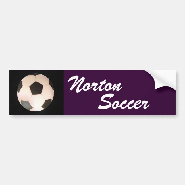 Norton Soccer Bumper Sticker (Front)