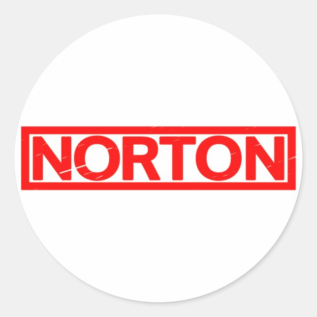 Norton Stamp Classic Round Sticker (Front)