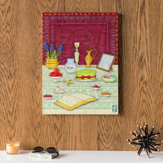 Noruz Haft Sin Table Canvas Print (Creator Uploaded)