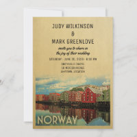Norvège Faire-part de mariage Norvège
