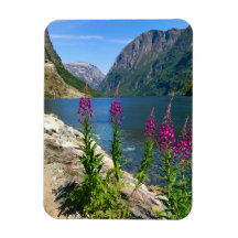 Norvège Village Gudvangen Magnet photo flexible