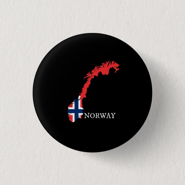 Norway 1 Inch Round Button (Front)