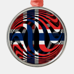 Norway #1 metal ornament
