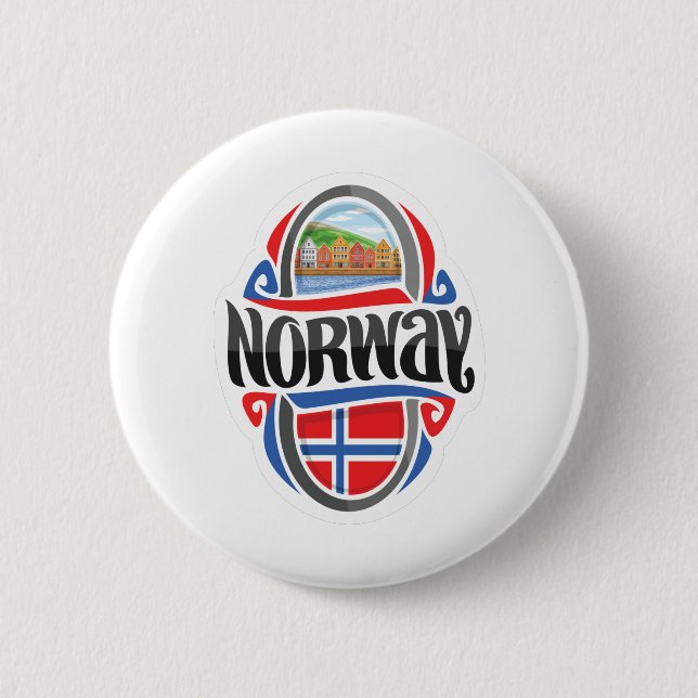 Norway 2 Inch Round Button (Front)