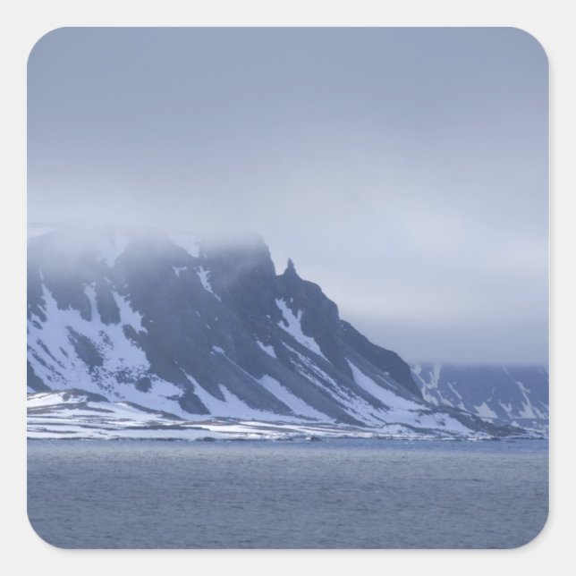 Norway, Arctic Circle, North Atlantic Ocean. Square Sticker (Front)