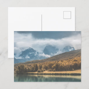 Norway Autumn Landscape Photo Postcard