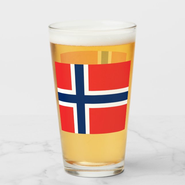 NORWAY BEER GLASS (Front Filled)
