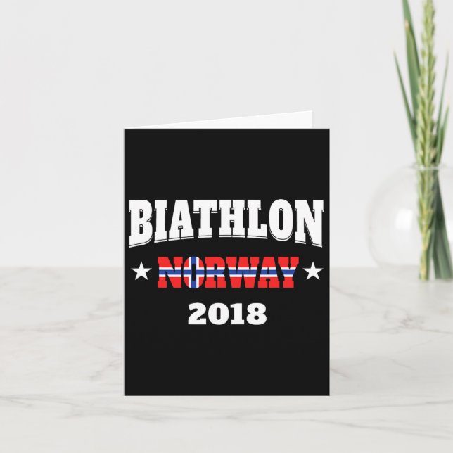 Norway Biathlon 2018  Card (Front)