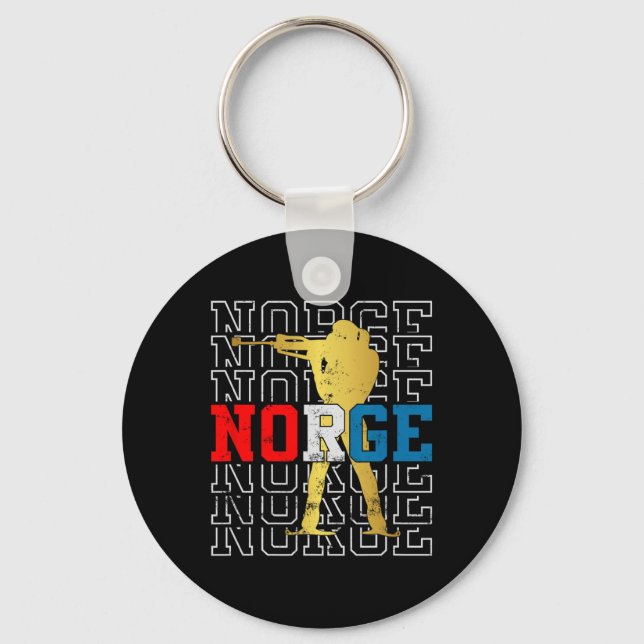 Norway Biathlon Norge Original  Keychain (Front)