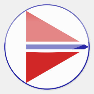 norway classic round sticker