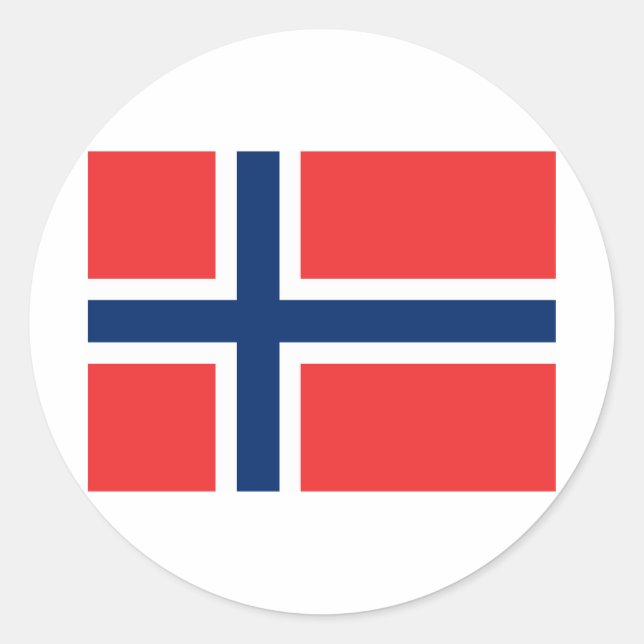 Norway Classic Round Sticker (Front)