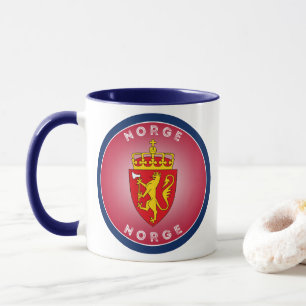 Norway Coat of Arms Circle Shape Mug