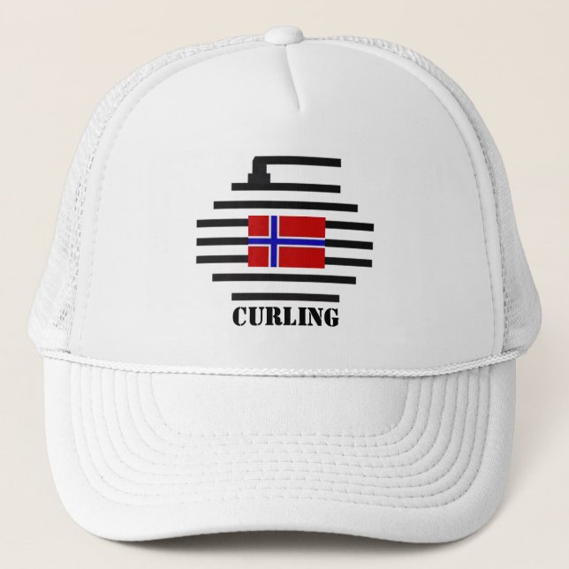 Norway Curling Trucker Hat (Front)