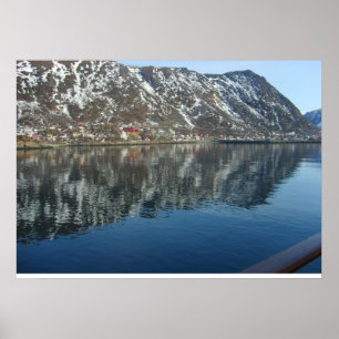 Norway, Entering a fjord Poster