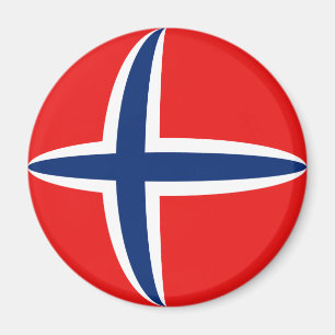 Norway Fisheye Flag Magnet