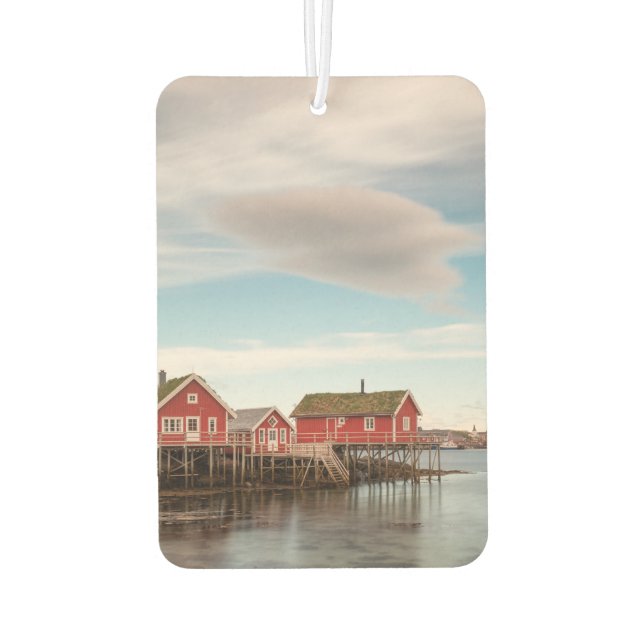 Norway Fishing Village Air Freshener (Back)