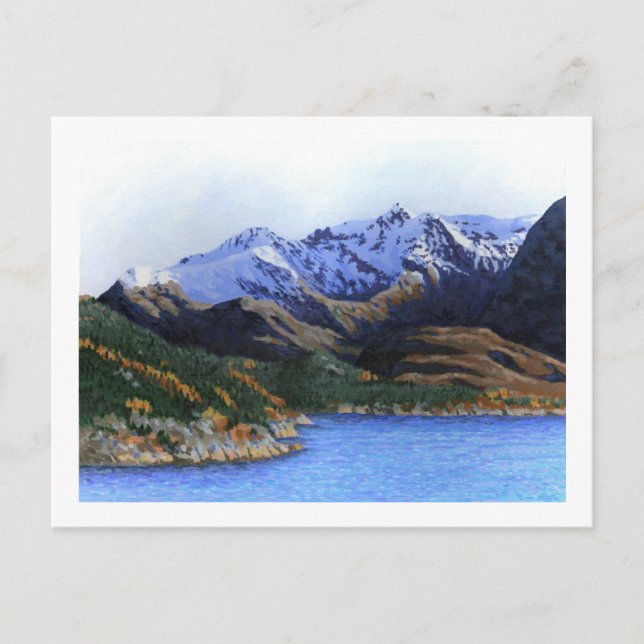 Norway fjords and mountains postcard (Front)