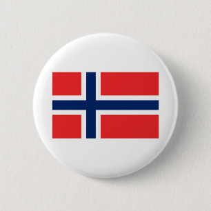 Norway Flag 2 Inch Round Button
