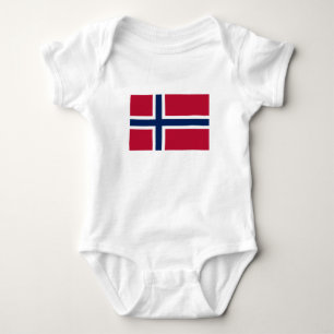 Norway Flag Baby Bodysuit